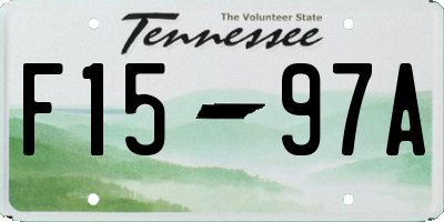TN license plate F1597A