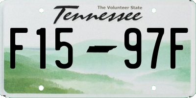 TN license plate F1597F