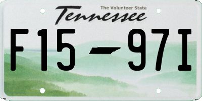 TN license plate F1597I