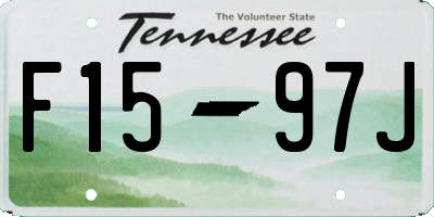 TN license plate F1597J