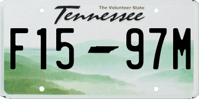 TN license plate F1597M