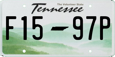 TN license plate F1597P