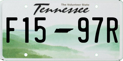 TN license plate F1597R