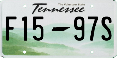 TN license plate F1597S