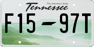 TN license plate F1597T