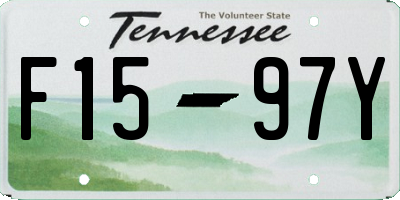 TN license plate F1597Y