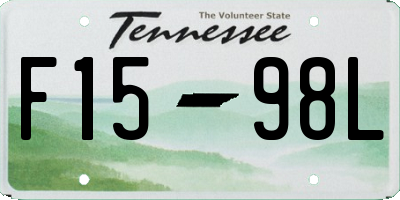 TN license plate F1598L