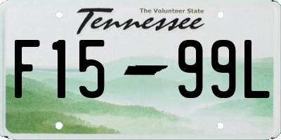 TN license plate F1599L