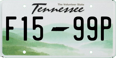 TN license plate F1599P