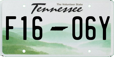 TN license plate F1606Y