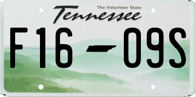 TN license plate F1609S
