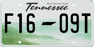 TN license plate F1609T