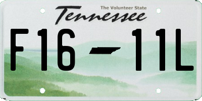 TN license plate F1611L