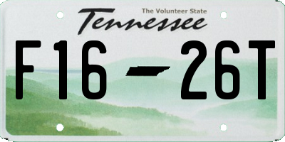 TN license plate F1626T