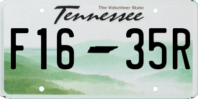 TN license plate F1635R