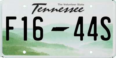 TN license plate F1644S