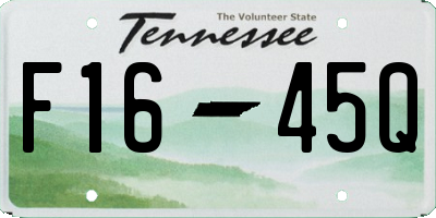 TN license plate F1645Q