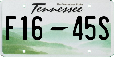 TN license plate F1645S