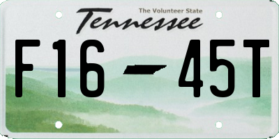 TN license plate F1645T