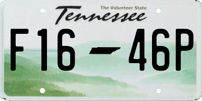 TN license plate F1646P