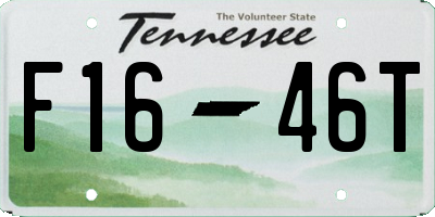 TN license plate F1646T