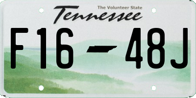 TN license plate F1648J