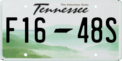 TN license plate F1648S