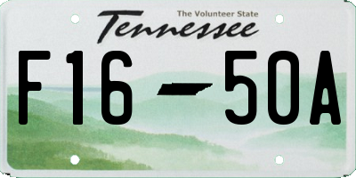 TN license plate F1650A