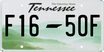 TN license plate F1650F