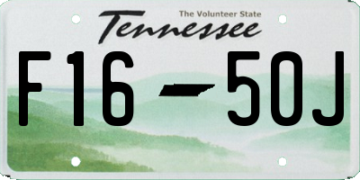 TN license plate F1650J