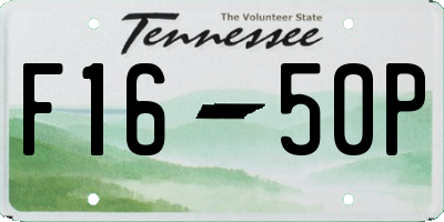 TN license plate F1650P