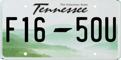 TN license plate F1650U
