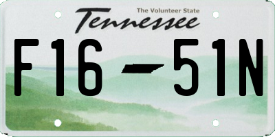 TN license plate F1651N