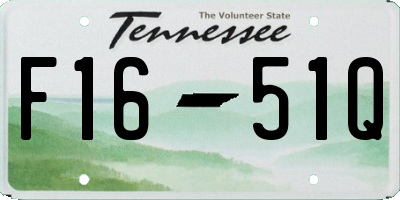 TN license plate F1651Q