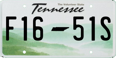 TN license plate F1651S
