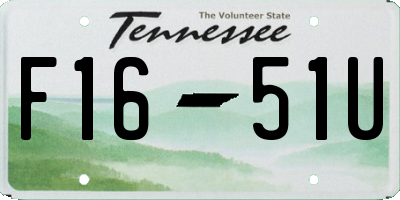 TN license plate F1651U