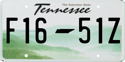 TN license plate F1651Z