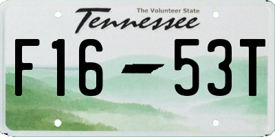 TN license plate F1653T