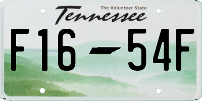 TN license plate F1654F