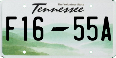 TN license plate F1655A