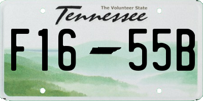 TN license plate F1655B