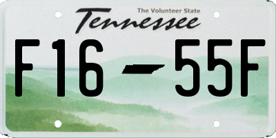 TN license plate F1655F