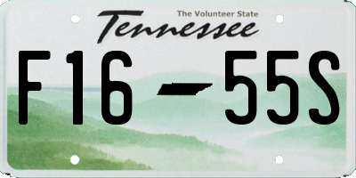 TN license plate F1655S