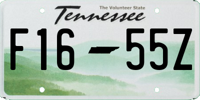 TN license plate F1655Z