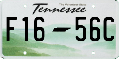 TN license plate F1656C