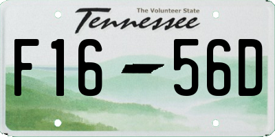 TN license plate F1656D