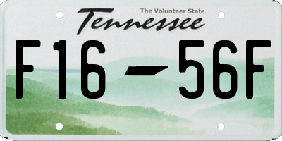 TN license plate F1656F