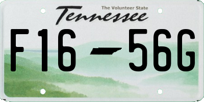 TN license plate F1656G