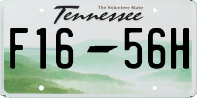 TN license plate F1656H