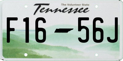 TN license plate F1656J